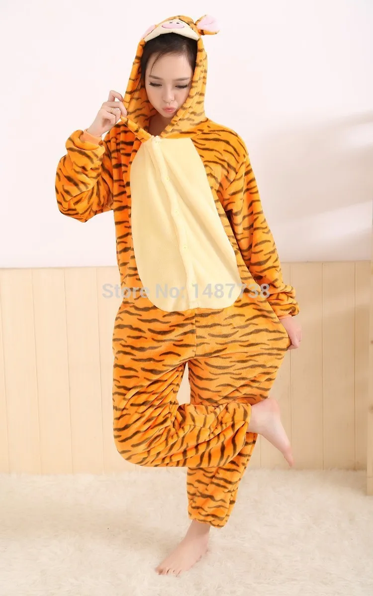 Мультяшные животные для взрослых Leapord Cat Onesie женские пижамы костюмы для косплея Пижама