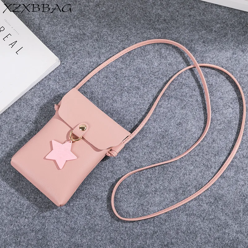 XZXBBAG женская сумка мессенджер из искусственной кожи милый кошелек с подвеской в