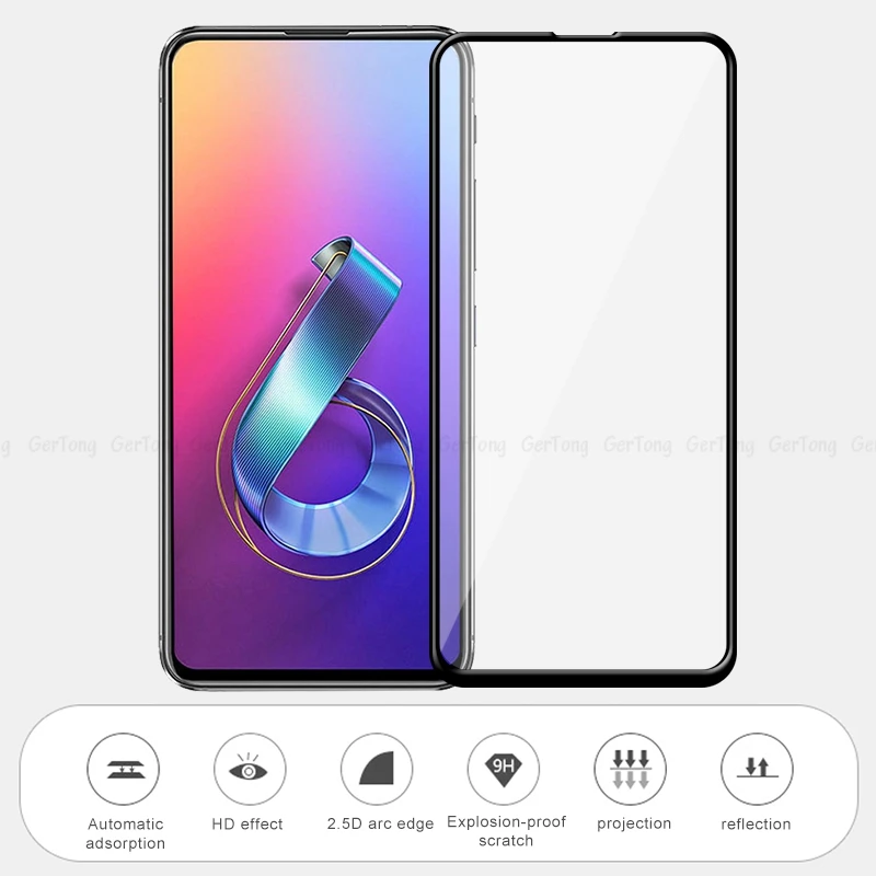10D полное покрытие закаленное стекло для Asus Zenfone 6 ZS630KL Защита экрана Zenfon 2019