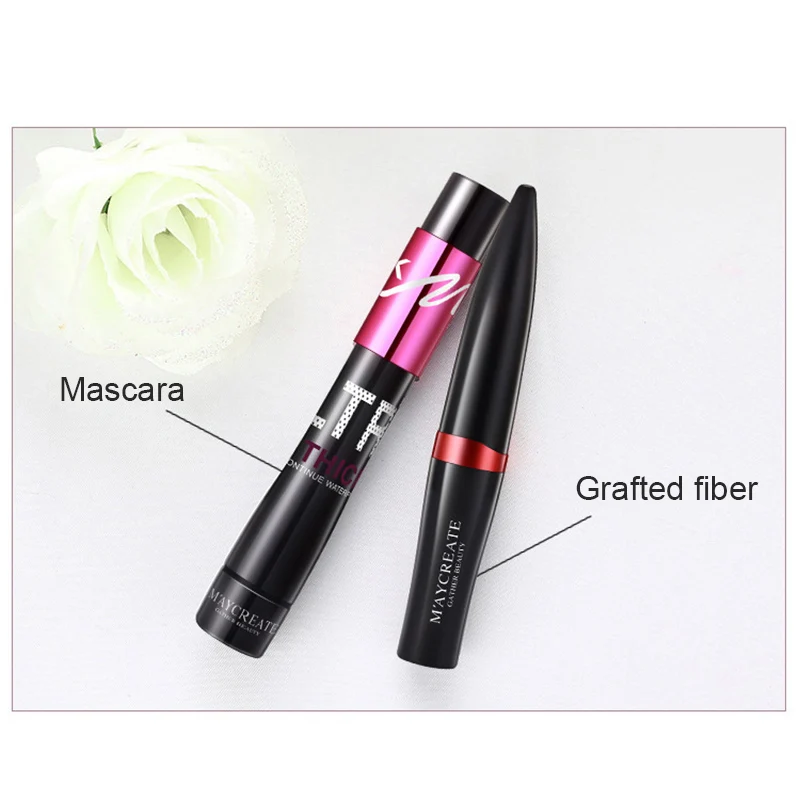 2 шт. Для женщин тушь для ресниц Набор удлинения Щипцы Водонепроницаемый шелковое