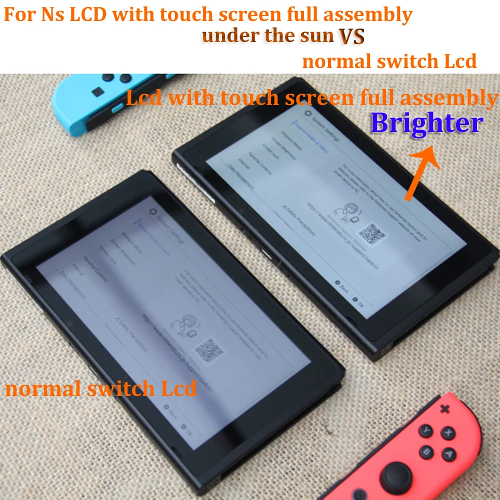 Оригинальный Новый ЖК дисплей для консоли Nintendo Switch NS с сенсорным экраном в сборе +