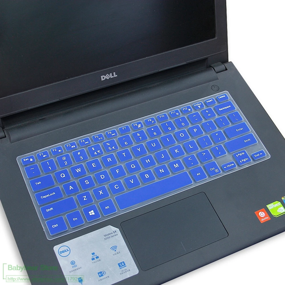 Силиконовый чехол для Dell Inspiron 14 Vostro 7000 7460 Φ Ins Ins15 Ins14 7560 дюймов|Чехлы клавиатуры| |