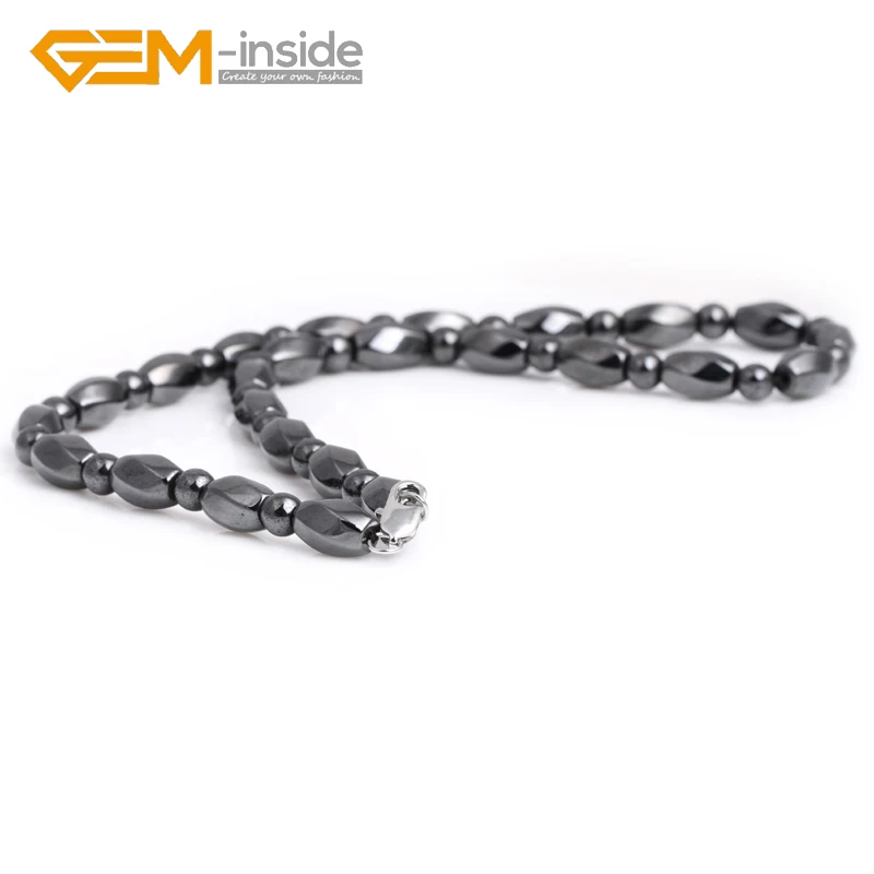 Ожерелье ручной работы натуральный размер на выбор: 10 мм 8x12 граненый магнитный