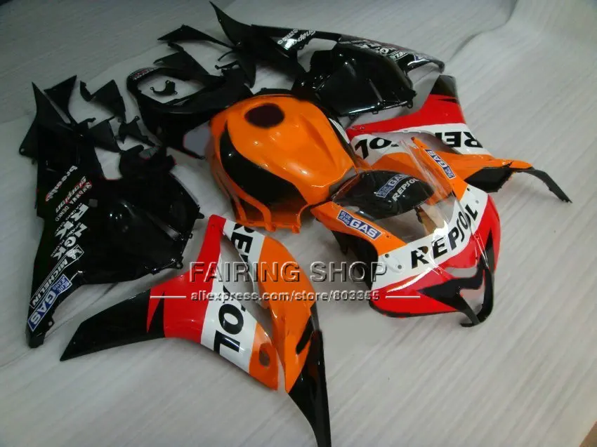 Оранжевые Обтекатели repsol для HONDA CBR600RR наборы обтекателей 2009 2010 2011 cbr600rr ABS CBR 600RR 09 10
