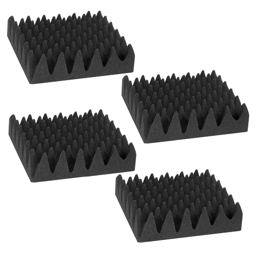 4 шт./упаковка противопожарные волновые звукоизоляционные панели из хлопка 2 5X12X12