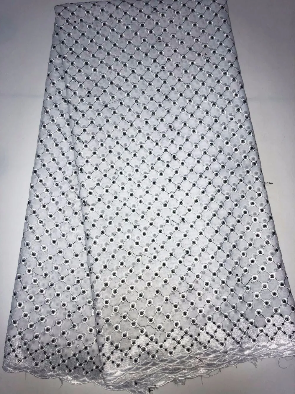 Newest Soft Swiss Voile Lace In Switzerland Latest Embroidered Eyelet African Nigerian Dry Fabric CH003 | Дом и сад