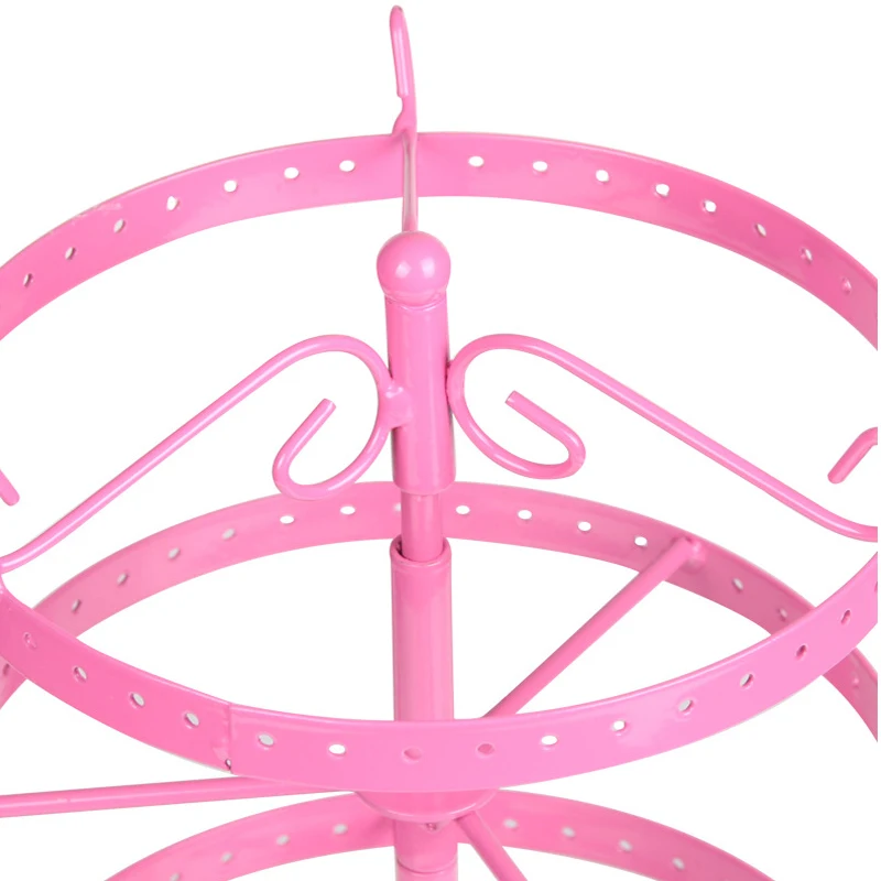 Подставка-органайзер круглая с отверстиями для серег стойка ювелирных украшений