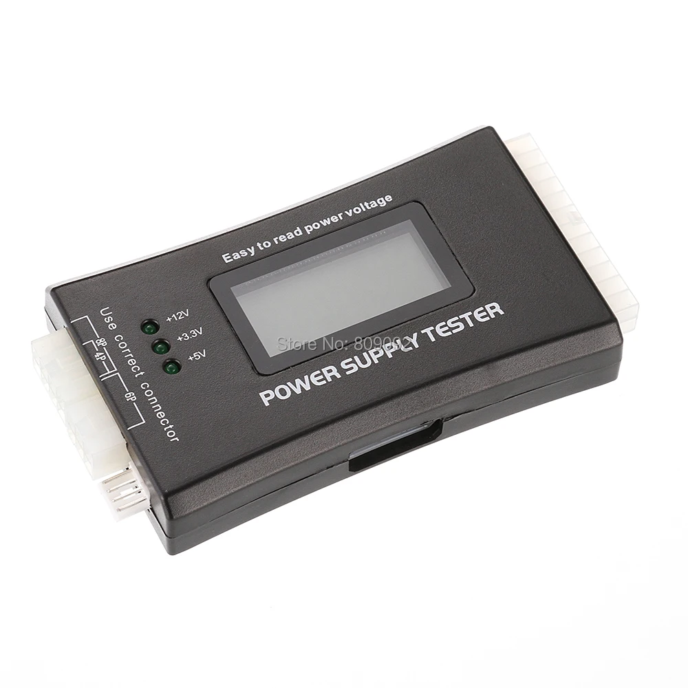 Цифровой тестер блока питания для ПК с ЖК дисплеем 20/24 Pin 4 PSU SATA HDD ATX BTX ITX HD|tester