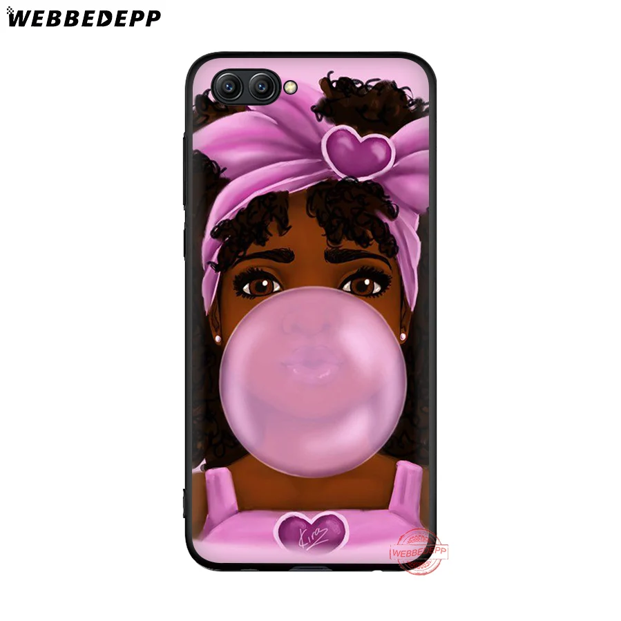 WEBBEDEPP 2bunz Melanin Poppin Aba Black Girl Soft Case for Huawei Mate 30 10 20 Pro Lite Nova 2i 3 3i 4 5i 2 Cases | Мобильные