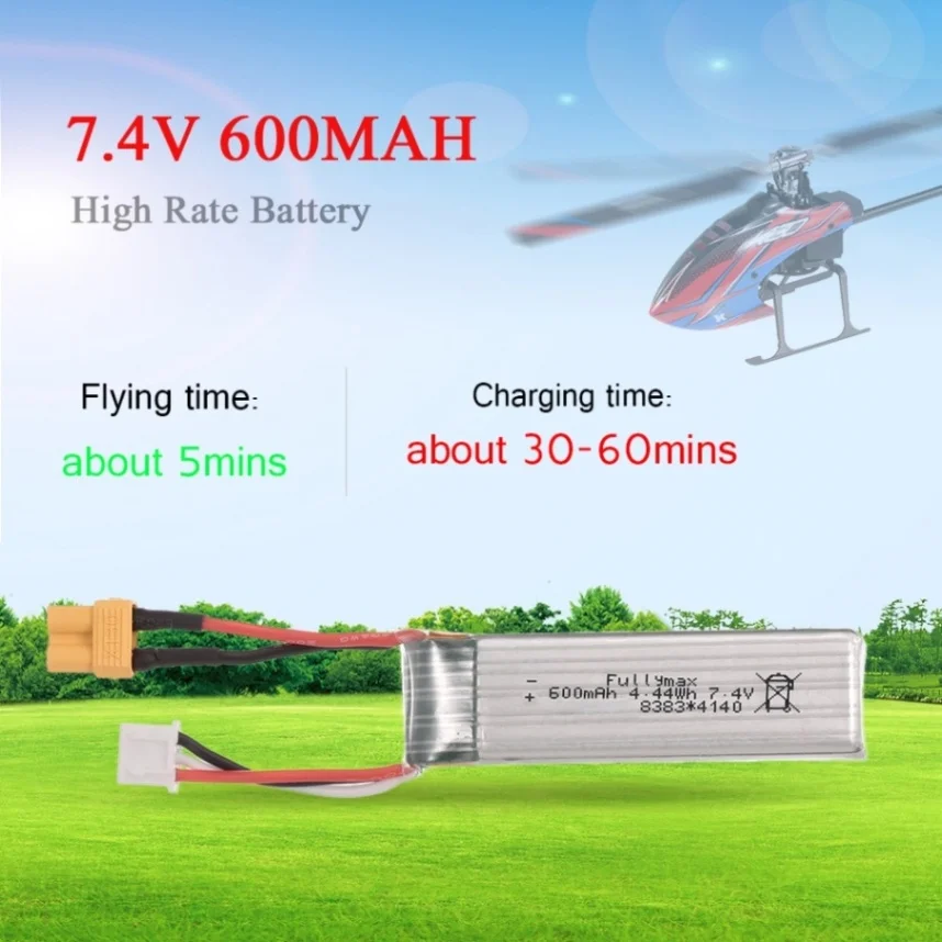 XK K130 RC вертолет 7 4 V 600 mAh 25C 2 S Lipo батарея оригинал 2019 Горячий|Детали и аксессуары| |
