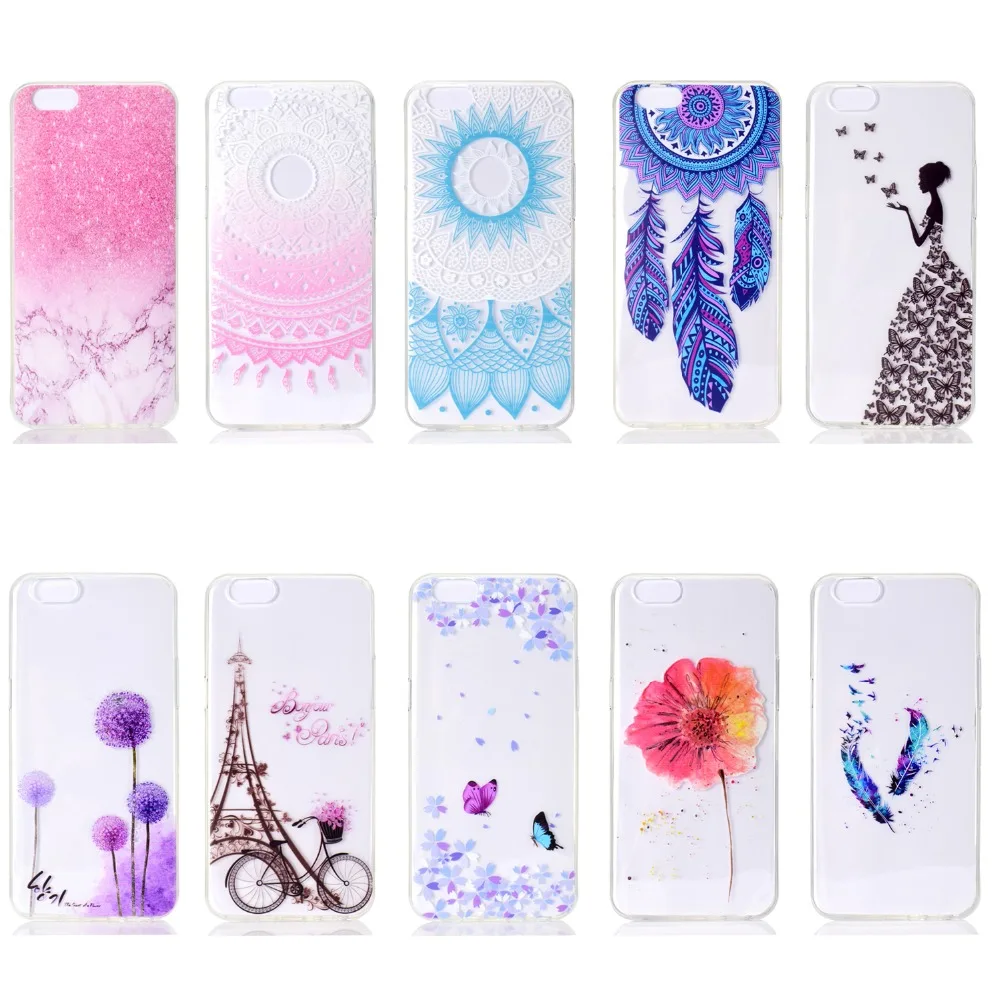 Для oppo A57 A39 A59 A83 A1 A73 A75 прозрачный чехол TPU Мягкий силиконовый милый узор животное