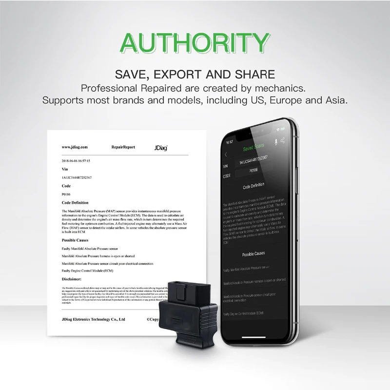 Bluetooth Pro Scan Tool for iPhone& Android