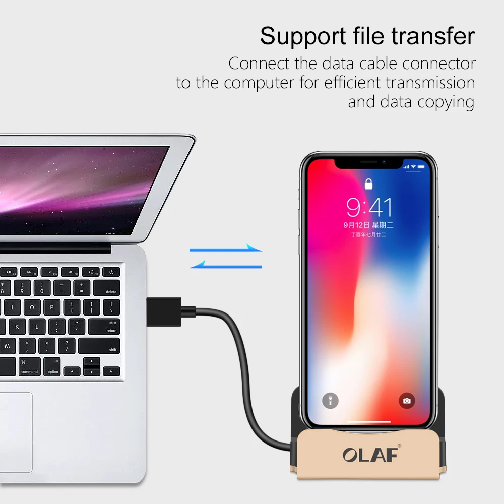 Для iPhone XS XR USB кабель синхронизируемая подставка зарядное устройство база для Xiaomi