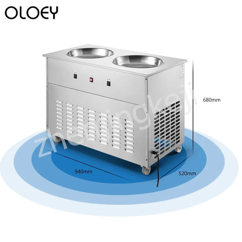 Машина для приготовления жареного йогурта машина льда мороженого Нержавеющая