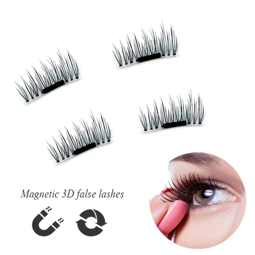 4 шт./пара магнитные накладные ресницы для наращивания аксессуары макияжа мягкие