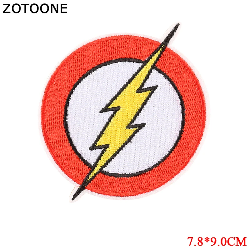 ZOTOONE молния патч для одежды Утюг на вышитой вышивкой аппликация милый пришить эмблема на ткани DIY одежда аксессуары подарок G - Цвет: 1972