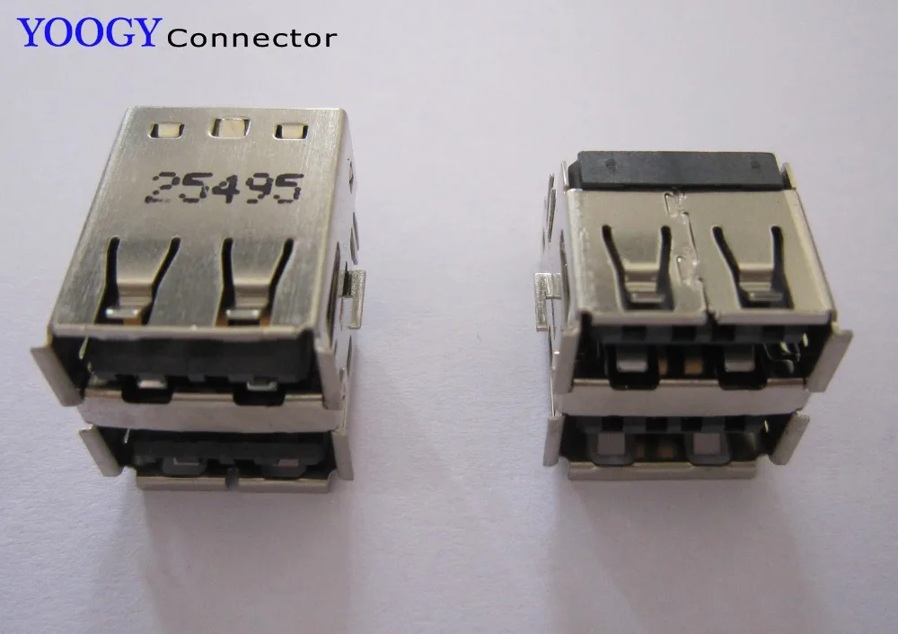 Двухслойный USB-разъем, подходит для HP DV4000/8000 Toshiba Satellite L300 L305 L305D, материнская плата для ноутбука, гнездовой usb-разъем