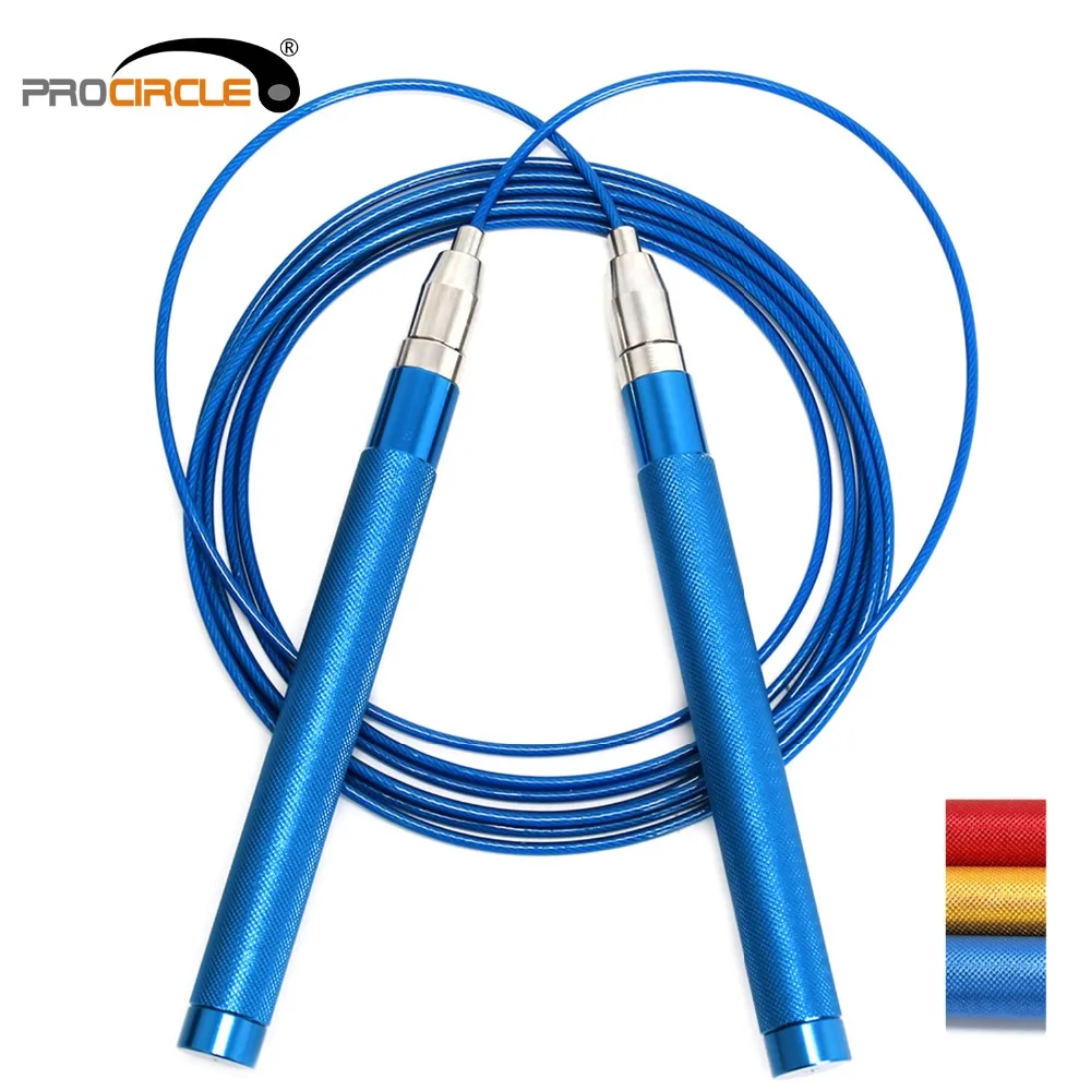 

Самозакрывающиеся скакалки Procircle, регулируемые скакалки с противоскользящей алюминиевой ручкой для мужчин и женщин
