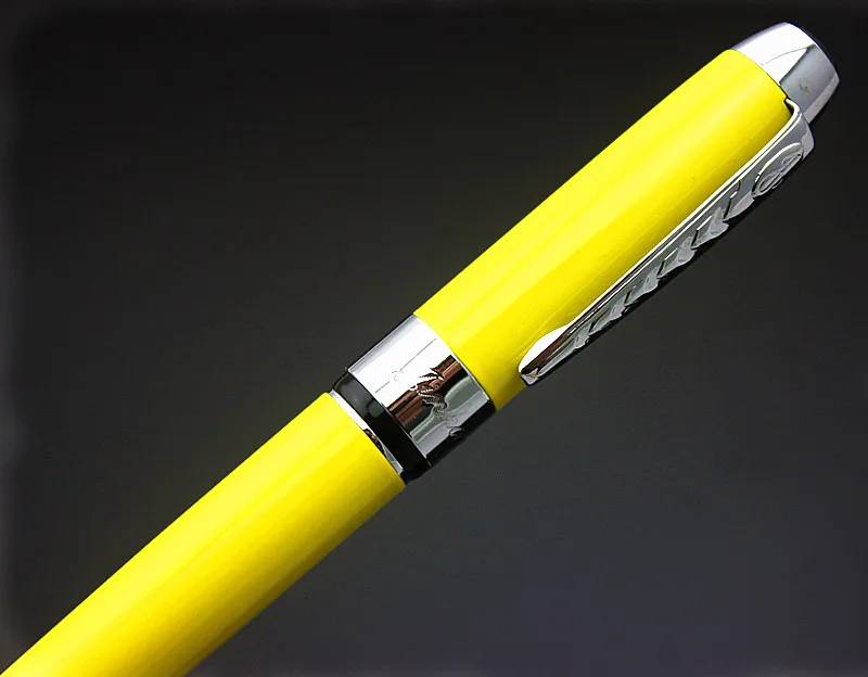 JINHAO x750 желтый Средний перо фонтан НОВЫЙ 250 Школа Офис каллиграфия чернильная