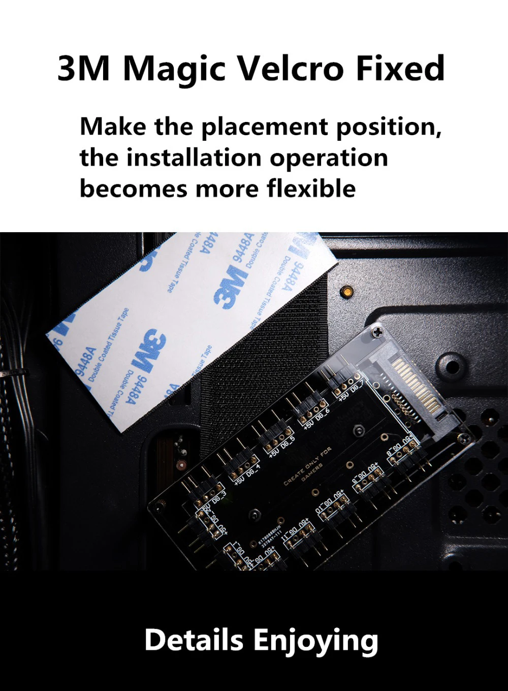 ASUS AURA SYNC 5V 3-pin коробка передач с концентратор Интерфейс сплиттер 3Pin вентилятор для материнской платы с Питание Порты и разъёмы Molex 4P или SATA