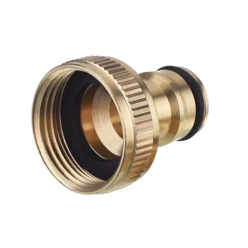 2 Pack 3/4-Inch Garden Hose Tap Connector Brass Hosepipe Threaded Faucet Adapter | Бытовая техника