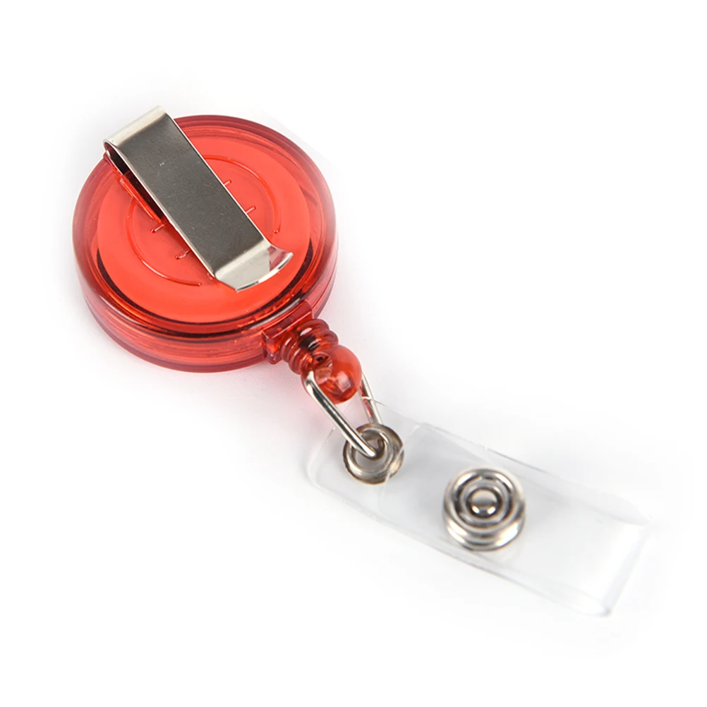 Выдвижной пропуск ID карты держатель Бейджа катушка Pull Key Tag держатели карт Recoil
