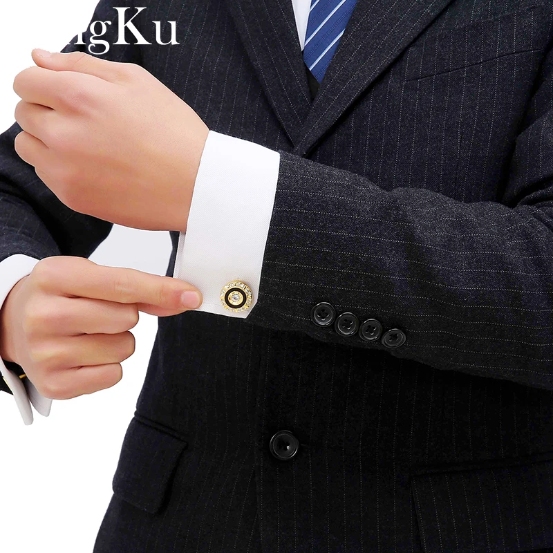 кафф Новые Стиль запонки Для мужчин S рубашка манжеты Кнопка рождественские