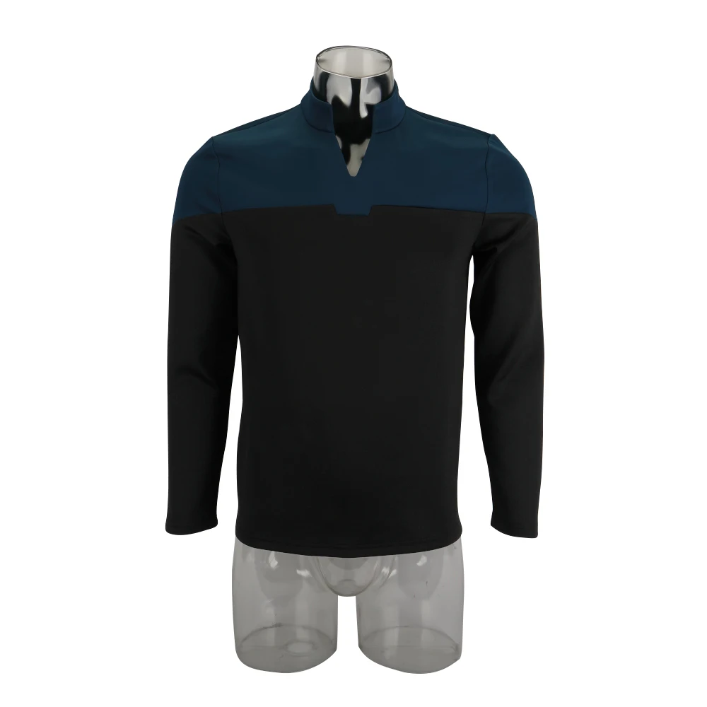 Костюм для косплея Звездный Пикар униформа Startfleet новый инженерный синий топ