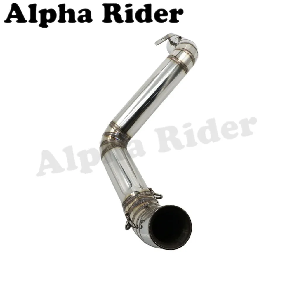 Мотоцикл Нержавеющая сталь слипоны выхлопной глушитель трубы средней Mid