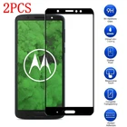 Закаленное стекло с полным покрытием для Motorola Moto G6 Plus, 2 шт., защитная пленка для экрана Moto G6 Plus, стекло