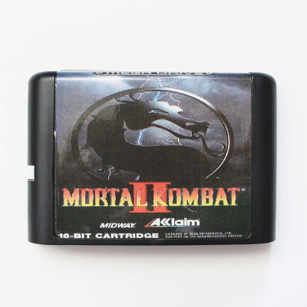 Mortal Kombat 2 16 бит SEGA MD карточная игра для Sega игры Mega Drive Genesis|sega md game card|mortal kombat 2sega games |