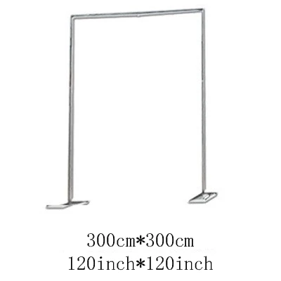 3mx3m backdrop stand Вечерние/Свадебные тканевые фоны для фотосъемки/занавески для фотосъемки с рамкой и цветочной подставкой, драпированные фоны для свадебной фотосъемки GBQ001 - Цвет: 3mx3m backdrop stand