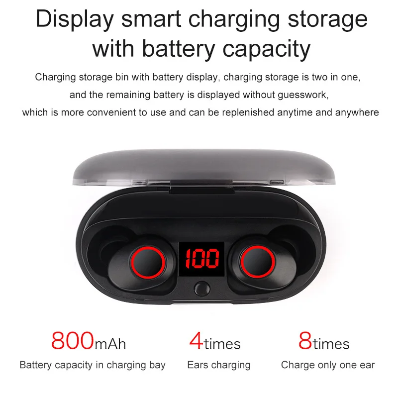 2018 новые наушники-вкладыши TWS с вкладыши IPX5 Беспроводной bluetooth5.0 из
