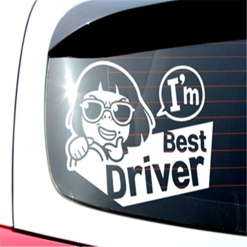 I am best driver Laptop Notebook Die-cut White Sticker Decal tall white pvc vinyl sticker window | Игрушки и хобби