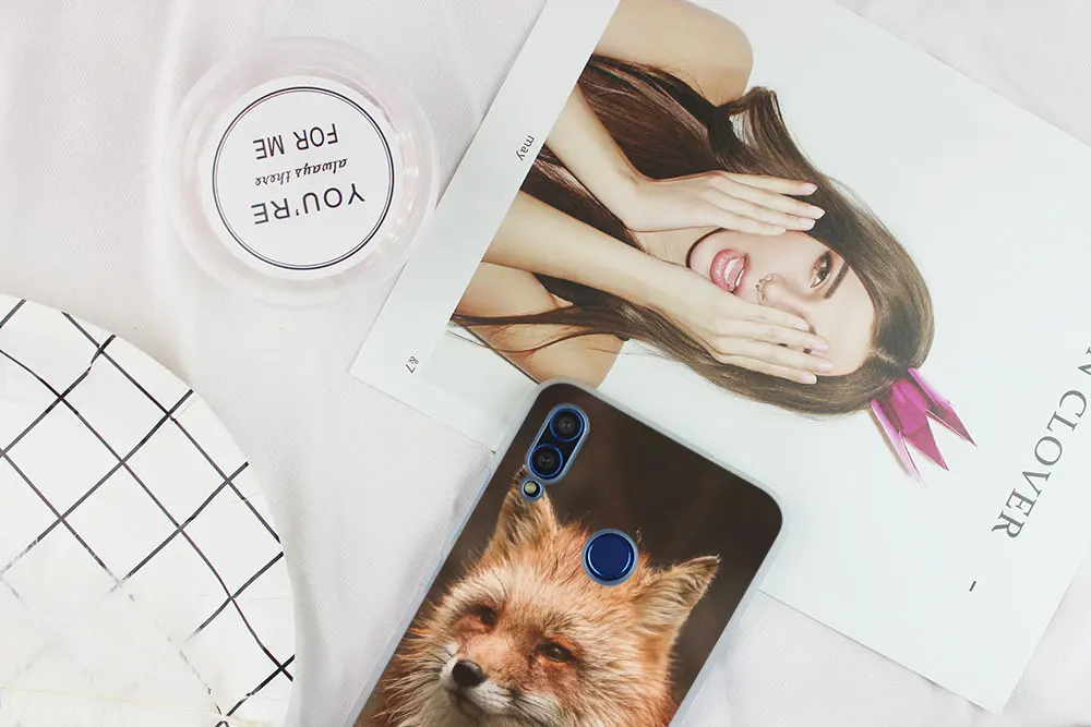 Забавный милый чехол с изображением аниме лисы для Huawei Honor 30 20 10 9 Lite 30pro 20pro 30s 10i 9a 8a