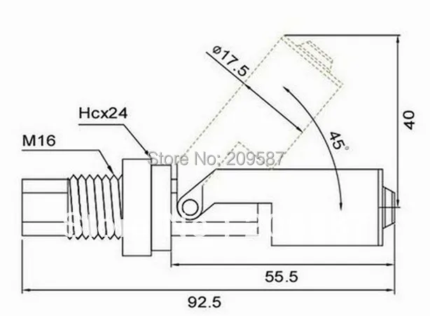 2 пластиковых поплавковых датчика уровня жидкости с боковым креплением 220 В M16