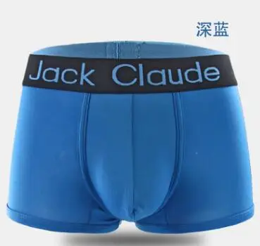 1038 blue Jack Claude, мужское нижнее белье, боксеры, шелковые шорты с мешочком, мужские трусы брендовые, обтягивающие, сексуальные трусы, Cuecas, боксеры XXL - Цвет: 1038 blue