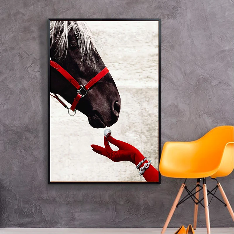 Britain Royal Race Horse Competition Nordic Canvas Paintings Vintage Kraft Posters Coated Wall Sticker Home Decor Family Gift | Дом и сад