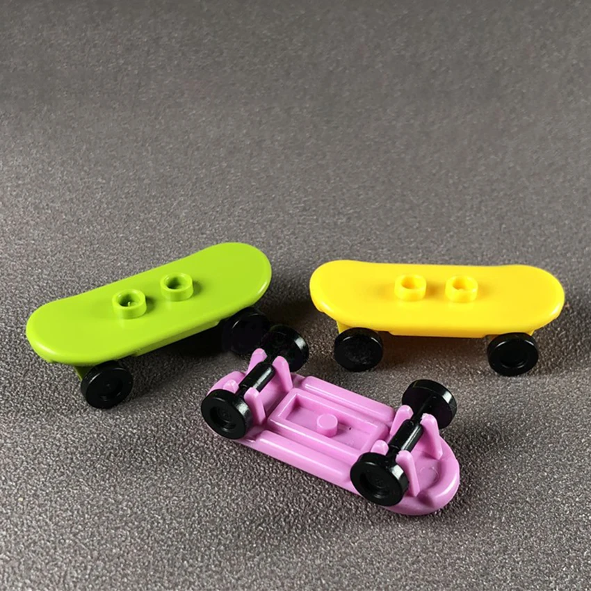 10 шт./компл. игрушечные блоки скейтборд автомобиль скутер город MOC кирпич