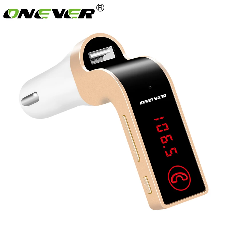 Onever FM передатчик многофункциональный свободные руки телефон с MP3 SD USB ЖК дисплей
