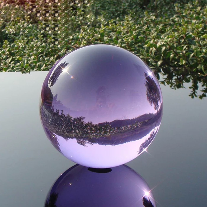 

60MM Unisex Natural Quartz Purple Magic Crystal Healing Ball Sphere C1 New Arrival Enlarge photography Balls