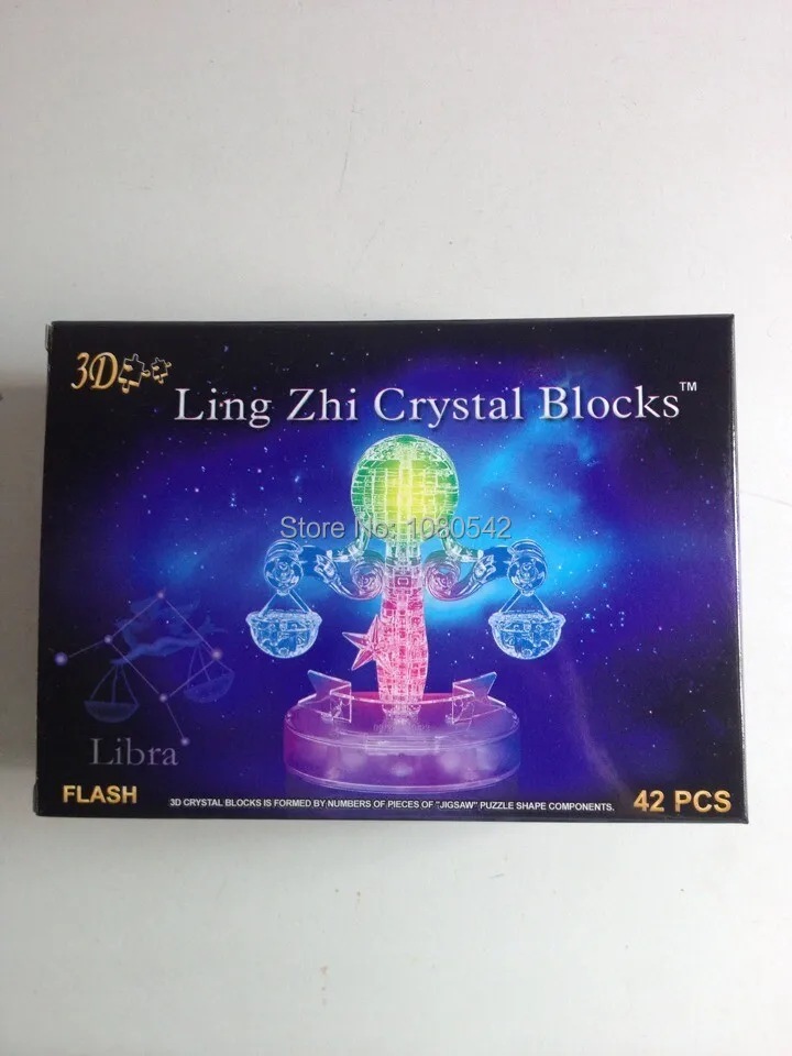 Бесплатная доставка DIY Libra 3D флэш Кристалл Головоломка лучшие игрушки для детей |