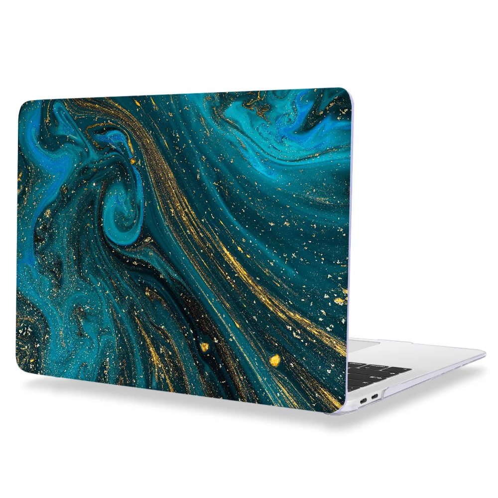 Z277 Чехол для ноутбука Apple MacBook Air 11 13 Pro retina 12 13 15 для Mac book Pro 13,3 15,4 Touch bar мраморный пластиковый жесткий чехол - Цвет: Z277