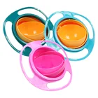 Универсальная Гироскопическая миска для кормления младенцев, практичный дизайн, Детская ротационная балансировочная миска, новинка, столовая посуда, поворотная на 360 градусов миска с защитой от протекания