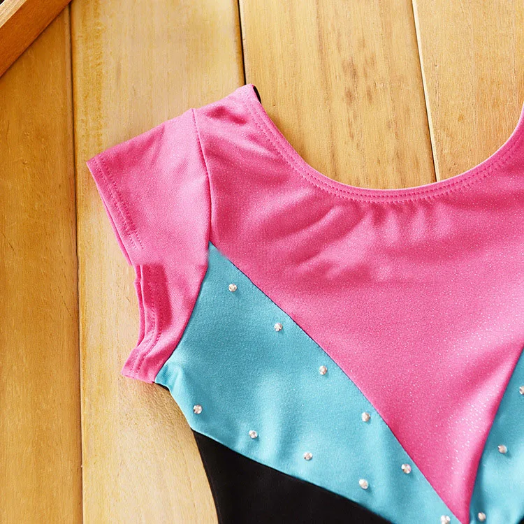 Гимнастический купальник для девочек 1 шт. детский спортивный костюм гимнастики