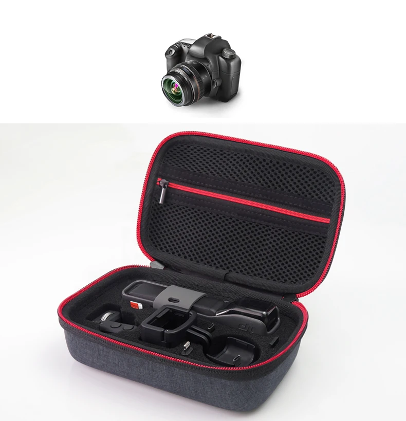 Жесткий чехол EVA для переноски DJI Osmo Pocket, защитная дорожная сумка, поставляется с крышкой объектива для ручного карданного фотоаппарата