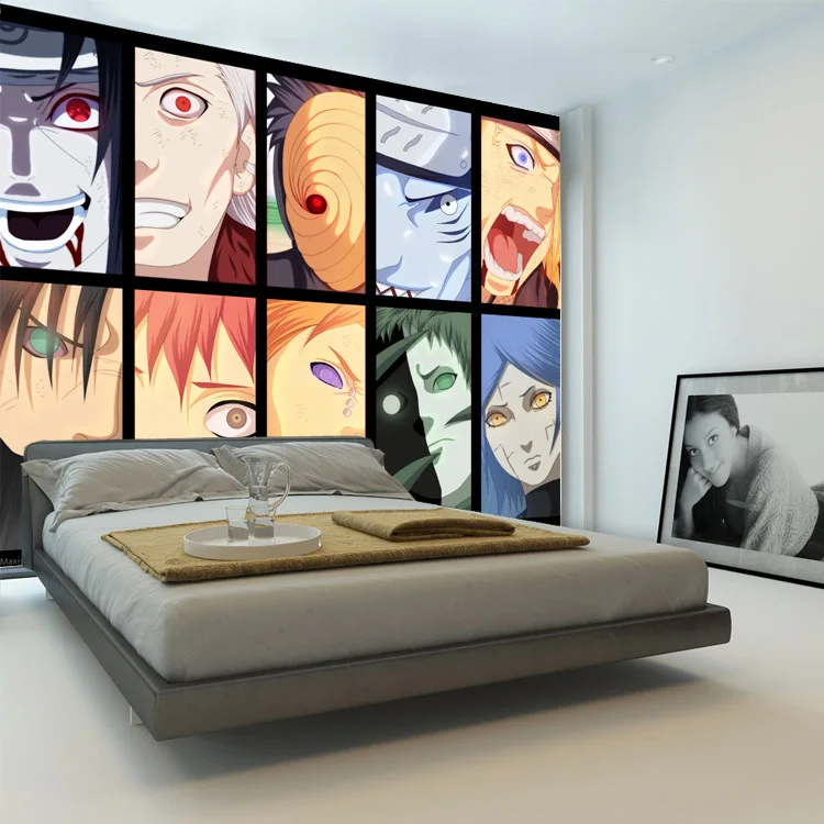 Akatsuki члены фото обои наруто настенная фреска на заказ японского аниме для