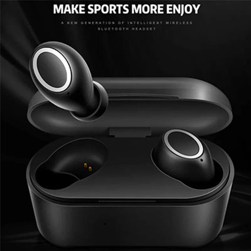 D015 TWS V5.0 Bluetooth Wireless Earphones Stereo Portable Headphone with Charge Sport case Bass Gaming Headset Earbuds Mic | Электроника