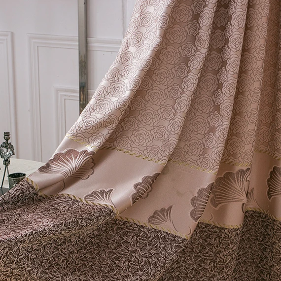 Индивидуальные Высококачественные кофейные коричневые занавески для гостиной