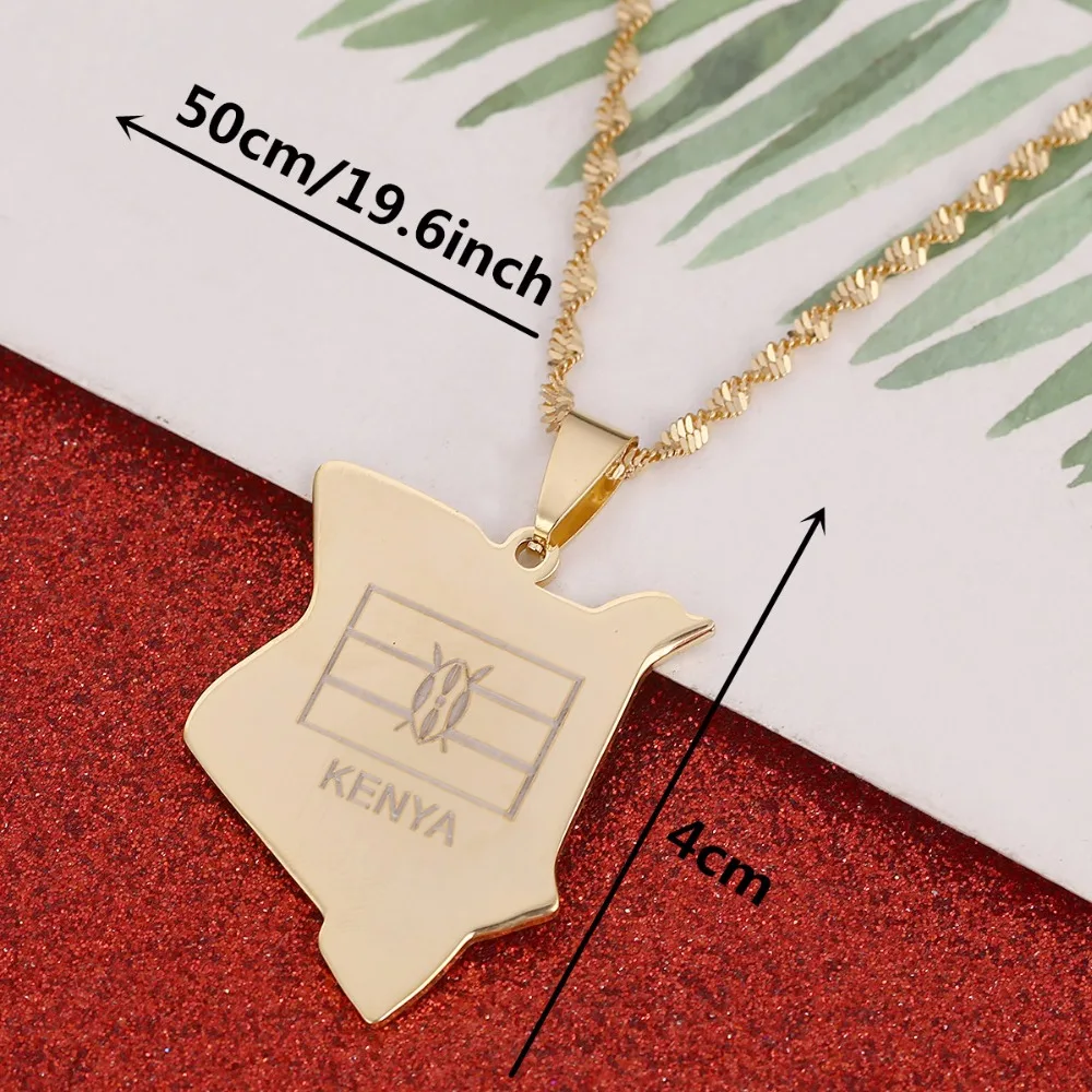 Подвеска в виде карты Kenyans золотого цвета|jewelry gold pendants|jewelry necklace pendantsafrica pendant |